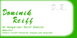 dominik reiff business card